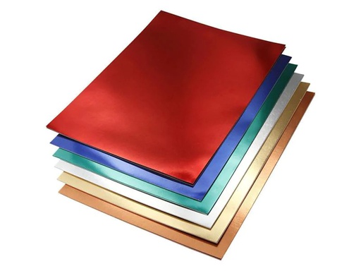 [90037797 1043847] Creativ Company Metallicpapier A4 30 Blatt, sortierte Farben