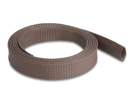 [90227700 1349330] Delock Geflechtschlauch nagerfest, 2 m x 25 mm Braun