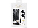 Partydeco Partyaccessoire Vorhang 90 x 250 cm, Schwarz