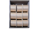 GOLDINA Satinband 3 mm x 10 m, 1 Stück, Beige