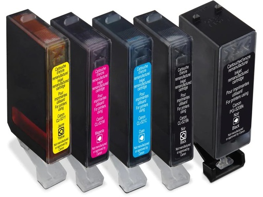 [90227845 1351128] Generic Ink Tinte Canon PGI-520 Multipack Black/Cyan/Magenta/Yellow