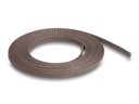 Delock Geflechtschlauch nagerfest, 2 m x 3 mm Braun
