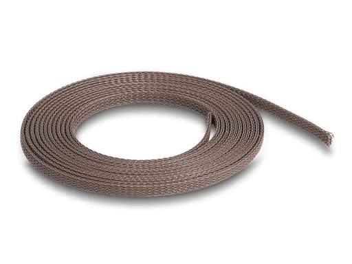 [90227849 1349329] Delock Geflechtschlauch nagerfest, 2 m x 3 mm Braun