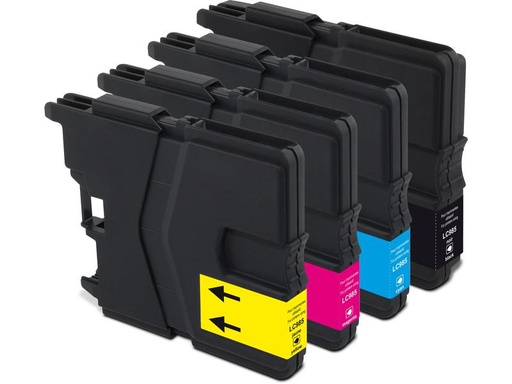 [90227870 1351077] Generic Ink Tinte Brother LC985 Multipack Black/Cyan/Magenta/Yellow