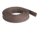 Delock Geflechtschlauch nagerfest, 5 m x 25 mm Braun
