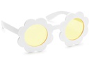 Partydeco Partybrille Gänseblümchen 13 x 6 x 13 cm, Weiss