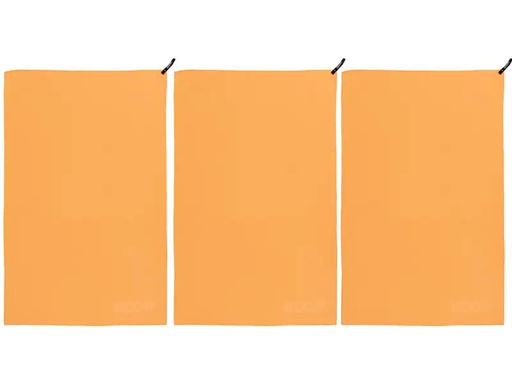 [90228080 1281886] KOOR Badetuch Silva Onda Arancia 3er-Pack L 80 x 130 cm