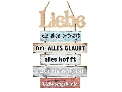 [90228116 1304193] G. Wurm Schild Liebe 33 x 48 cm, Holz