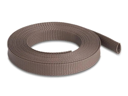 [90228159 1349326] Delock Geflechtschlauch nagerfest, 5 m x 19 mm Braun