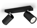 Philips Aufbauspot Kosipo, 2 x GU10, 5.5 W, Schwarz