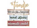 G. Wurm Schild Familie 33 x 36 cm, Holz