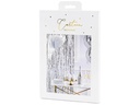 Partydeco Partyaccessoire Vorhang 90 x 250 cm, Silber
