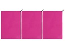 KOOR Badetuch Silva Magenta 3er-Pack M 65 x 90 cm