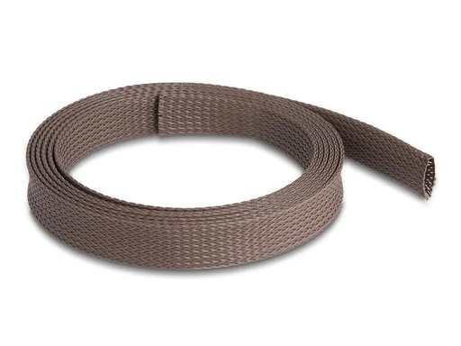 [90228392 1349331] Delock Geflechtschlauch nagerfest, 2 m x 19 mm Braun
