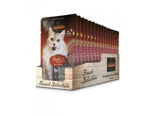 [90228443 1294560] Leonardo Cat Food Nassfutter Fasan &amp; Cranberries, 16 x 85 g
