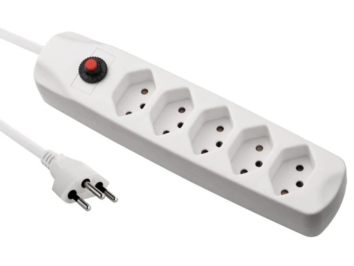 [90037909 679478] FURBER.power Steckdosenleiste mit Überlastschutz 5x T13