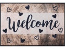 wash+dry Fussmatte Wooden Welcome 50 x 75 cm