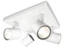 Philips Aufbauspot Runner, 4 x GU10, 20 W, Weiss