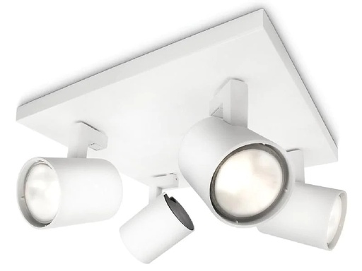 [90228694 1322312] Philips Aufbauspot Runner, 4 x GU10, 20 W, Weiss