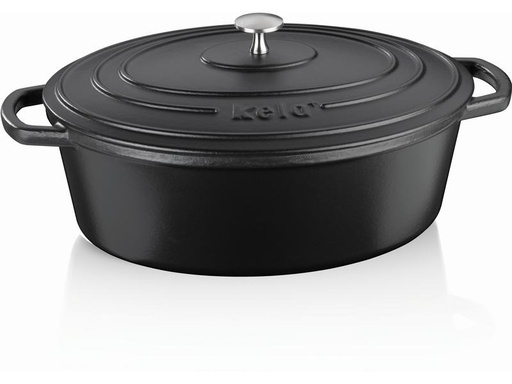 [90228709 1346988] Kela Bräter Calido oval 33 cm, Schwarz