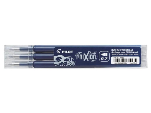 [90003779 927584] Pilot Patrone Patrone Frixion Refill 3 Stück, Marineblau, 0.35 mm