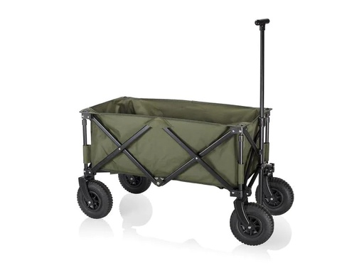 [90228806 1356456] Campart Leiterwagen Faltbarer Trolley mit Luftreifen