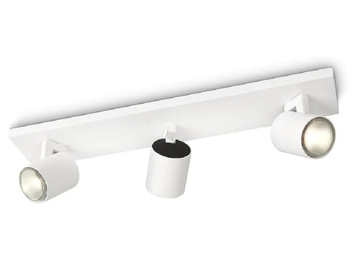 [90228844 1322310] Philips Aufbauspot Runner, 3 x GU10, 20 W, Weiss