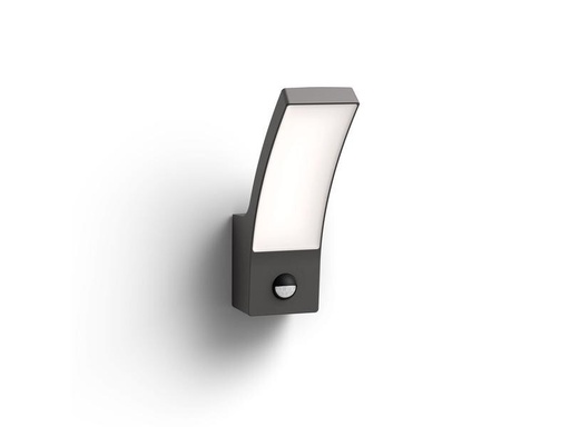 [90228982 1322328] Philips Wandleuchte Splay, 12 W, 1100 lm, 4000 K, Anthrazit, BWM
