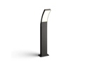 Philips Sockelleuchte Splay, 12 W, 1100 lm, 2700 K, 60 cm, Anthrazit