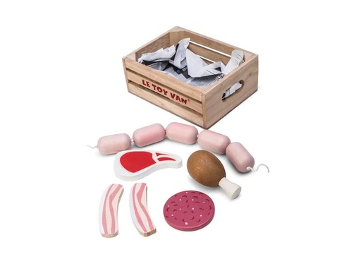 [90229108 1347898] LE TOY VAN Spiel-Lebensmittel Fleisch- &amp; Wurstkiste