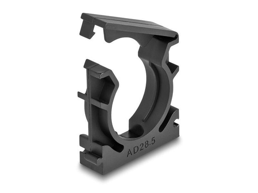 [90229118 1354530] Delock Kabelschlauchhalter 28.5 mm, 4 Stück, Schwarz