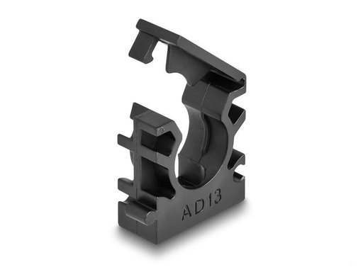 [90229192 1354535] Delock Kabelschlauchhalter 13 mm, 8 Stück, Schwarz
