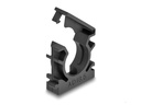 Delock Kabelschlauchhalter 18.5 mm, 8 Stück, Schwarz