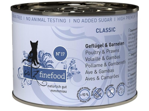 [90229241 1293282] catz finefood Nassfutter No.17 Geflügel &amp; Garnele, 200 g