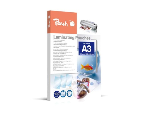 [90038108 909429] Peach Laminierfolie  A3 100 µm, 100 Stück, Glänzend