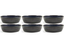 Bitz Suppenschale 18 cm, 6 Stück, Schwarz/Dunkelblau