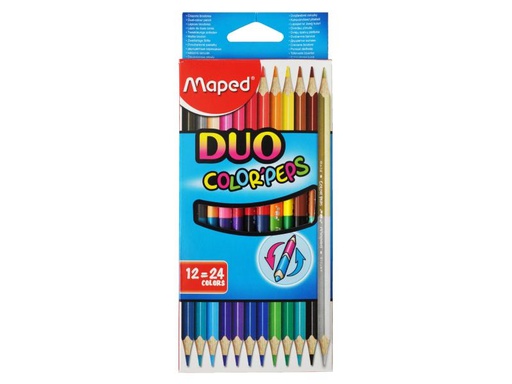 [90003798 683345] maped Farbstifte Color Peps 2-farbig 12 Stück