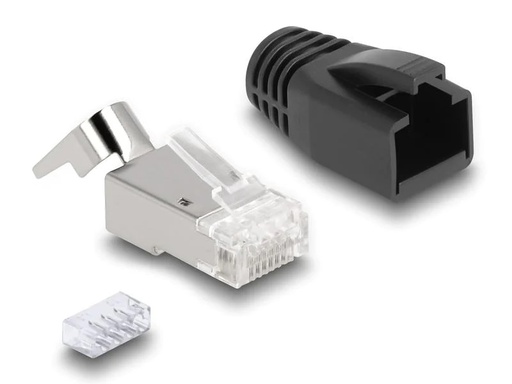 [90229363 1358783] Delock Stecker RJ45, S/FTP, Cat.6A/7 25 Stück, Transparent