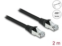 Delock Patchkabel Outdoor Cat 6A, S/FTP, 2 m, Schwarz