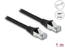 Delock Patchkabel Outdoor Cat 6A, S/FTP, 1 m, Schwarz