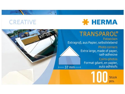 [90038226 1038775] HERMA Fotoecken Extra Gross, 100 Stück