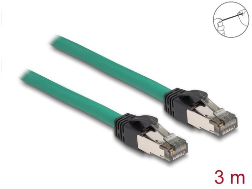 [90229524 1338458] Delock Patchkabel PROFINET Cat 5e, SF/UTP, 3 m, Grün
