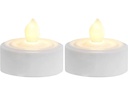 Star Trading LED Teelichter Set Paulo Ø 3.6 x 2.9 cm, Weiss, 2 Stk