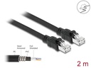 Delock Patchkabel Cat 6A, F/UTP, 2 m, Schwarz