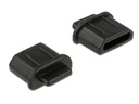 Delock Staubschutz HDMI micro-D f mit Griff 10 Stk. Schwarz