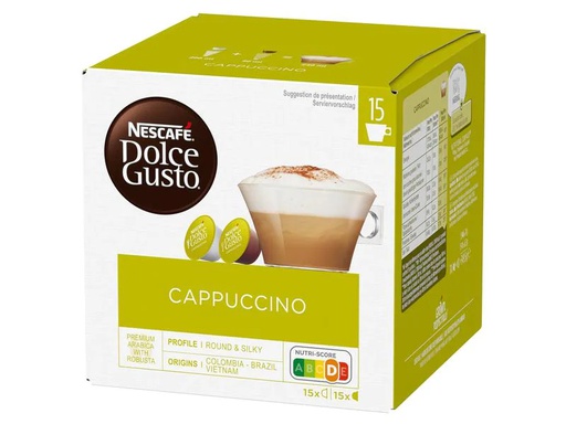 [90038296 1084071] Nescafé Kaffeekapseln Dolce Gusto Cappuccino 15 Portionen