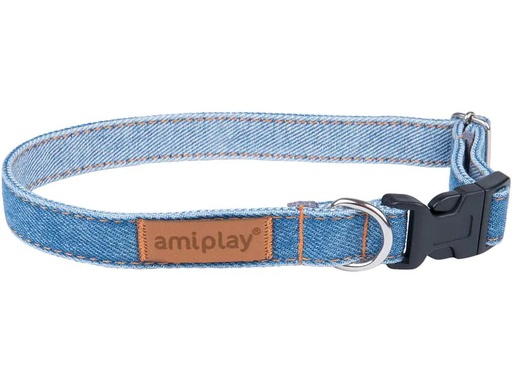 [90229751 1359306] amiplay Halsband Denim, Hellblau
