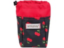amiplay Snack-Tasche Be Happy Cherry, Schwarz/Rot