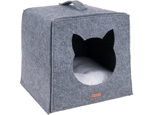 [90229890 1359333] amiplay Katzenkorb Cube Hygge, Grau