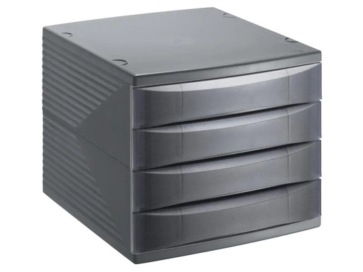 [90038361 515223] Rotho Schubladenbox Quadra 4 Grau